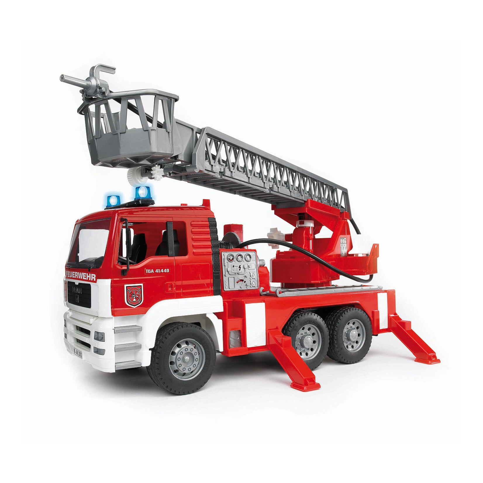 Bruder Camion Bruder MAN de Pompiers avec Pivotante et Pompe à Eau – 1:16