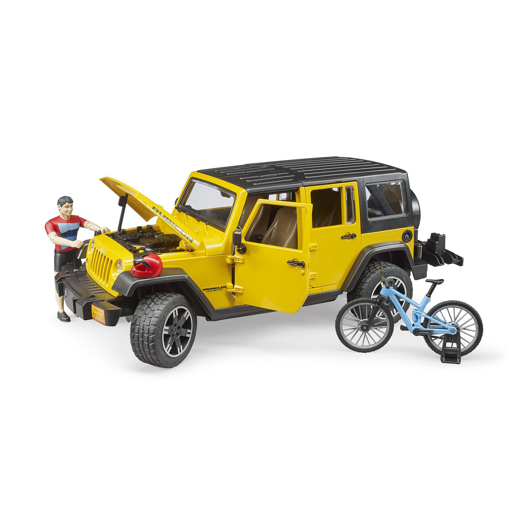 Bruder Voiture miniature Bruder Jeep Wrangler Rubicon Unlimited – 1:16