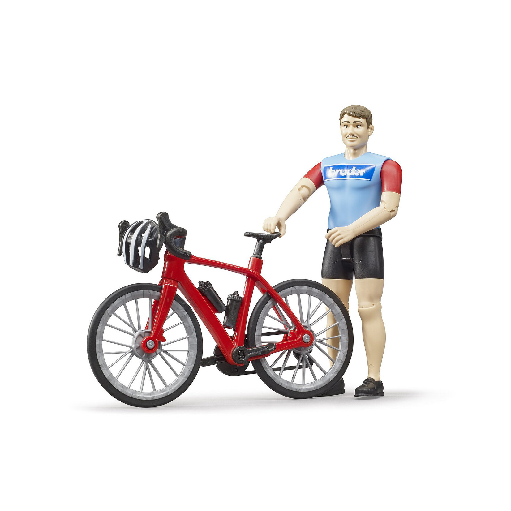 Bruder Accessoires de ferme Bruder Vélo de course avec cycliste – 1:16