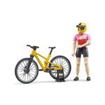 Bruder Accessoires de ferme Bruder Frans: VTT avec Cycliste Féminine – 1:16