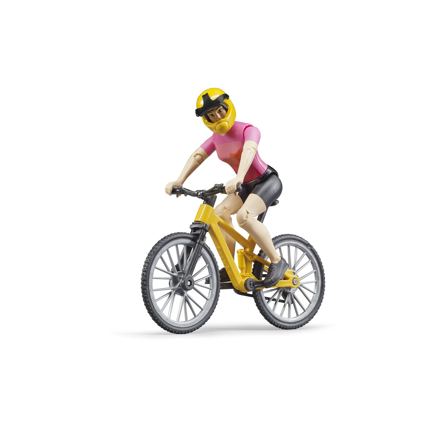 Bruder Accessoires de ferme Bruder Frans: VTT avec Cycliste Féminine – 1:16