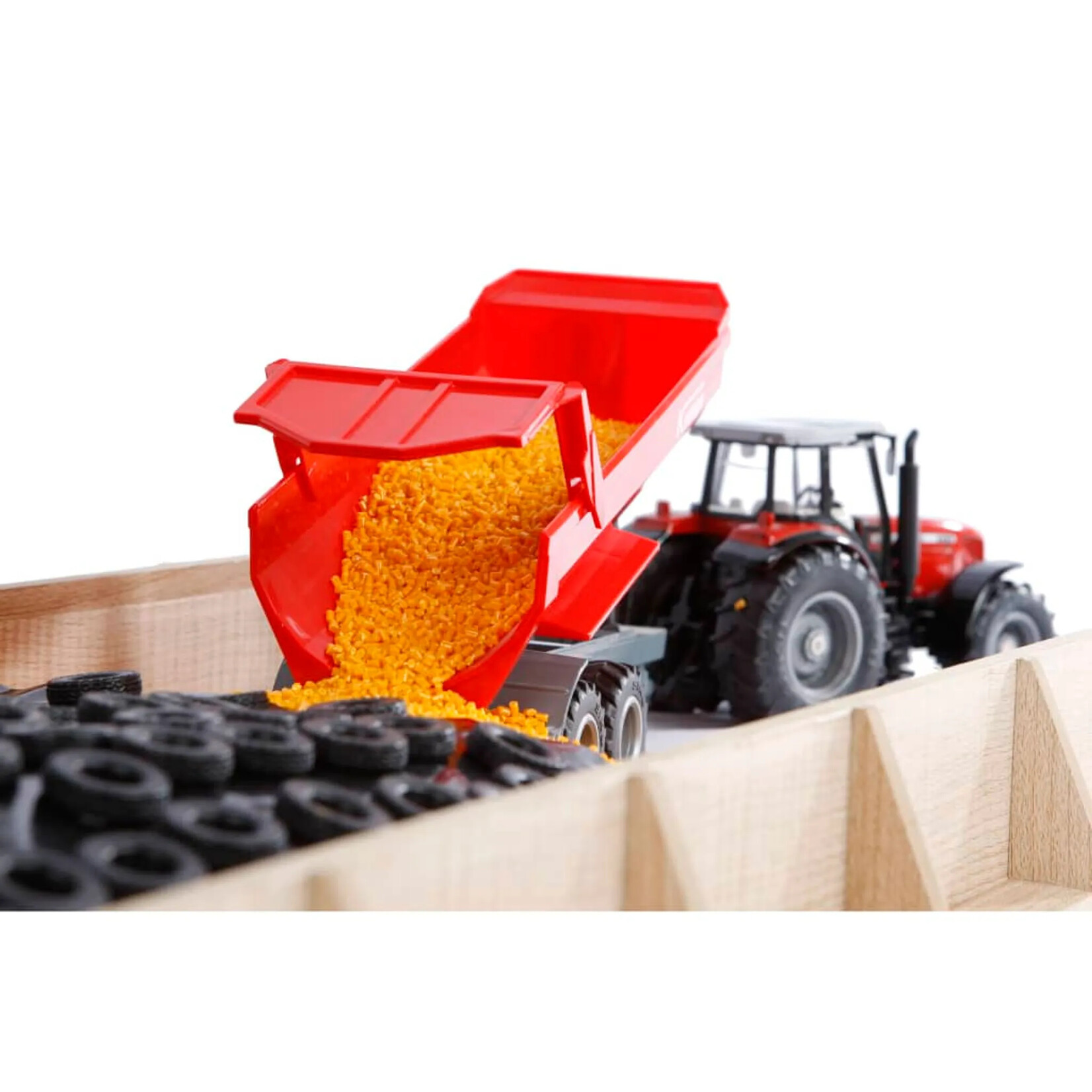 Kids Globe Hangar agricole miniature Kids Globe Silo à Grains – 1:24