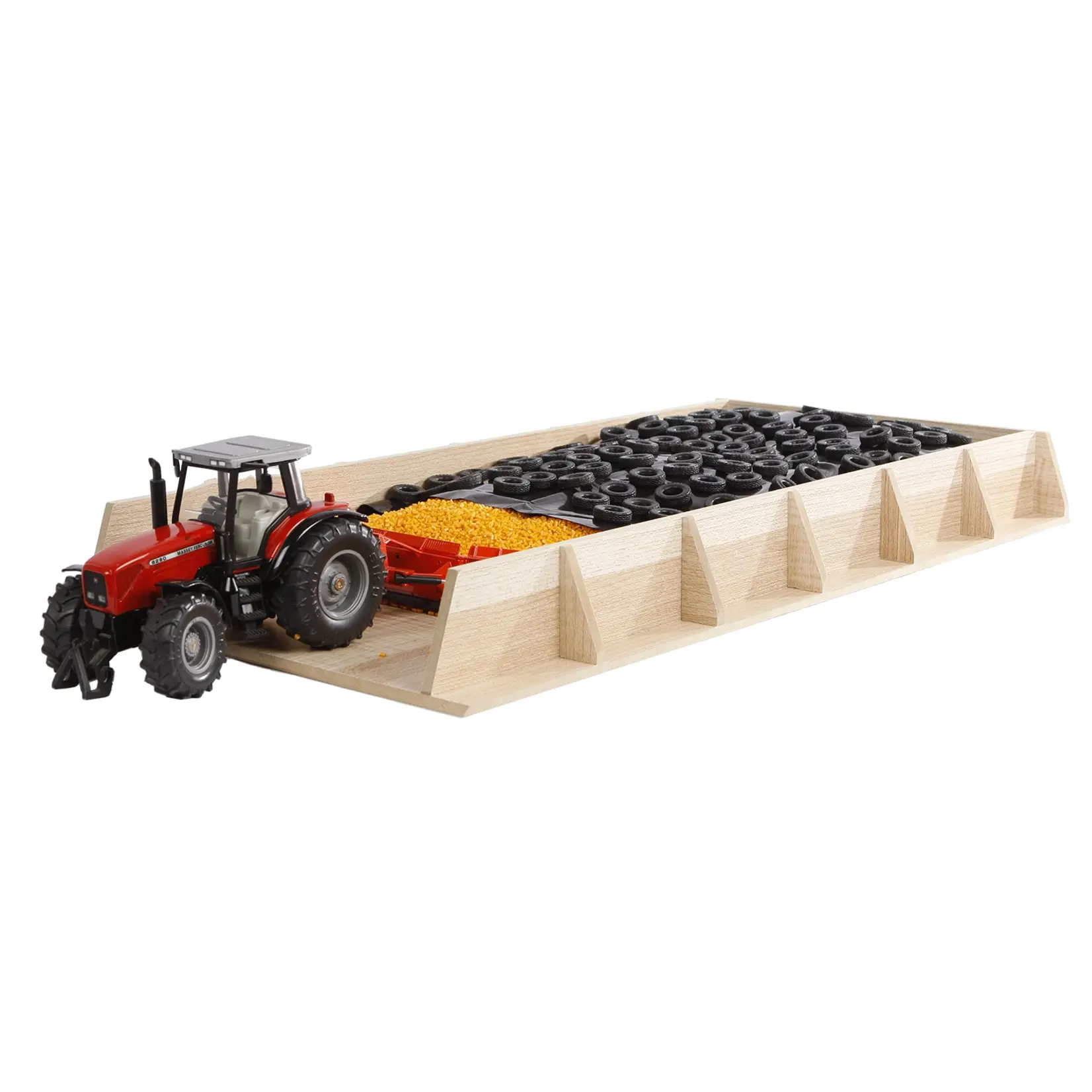 Kids Globe Hangar agricole miniature Kids Globe Silo à Grains – 1:24
