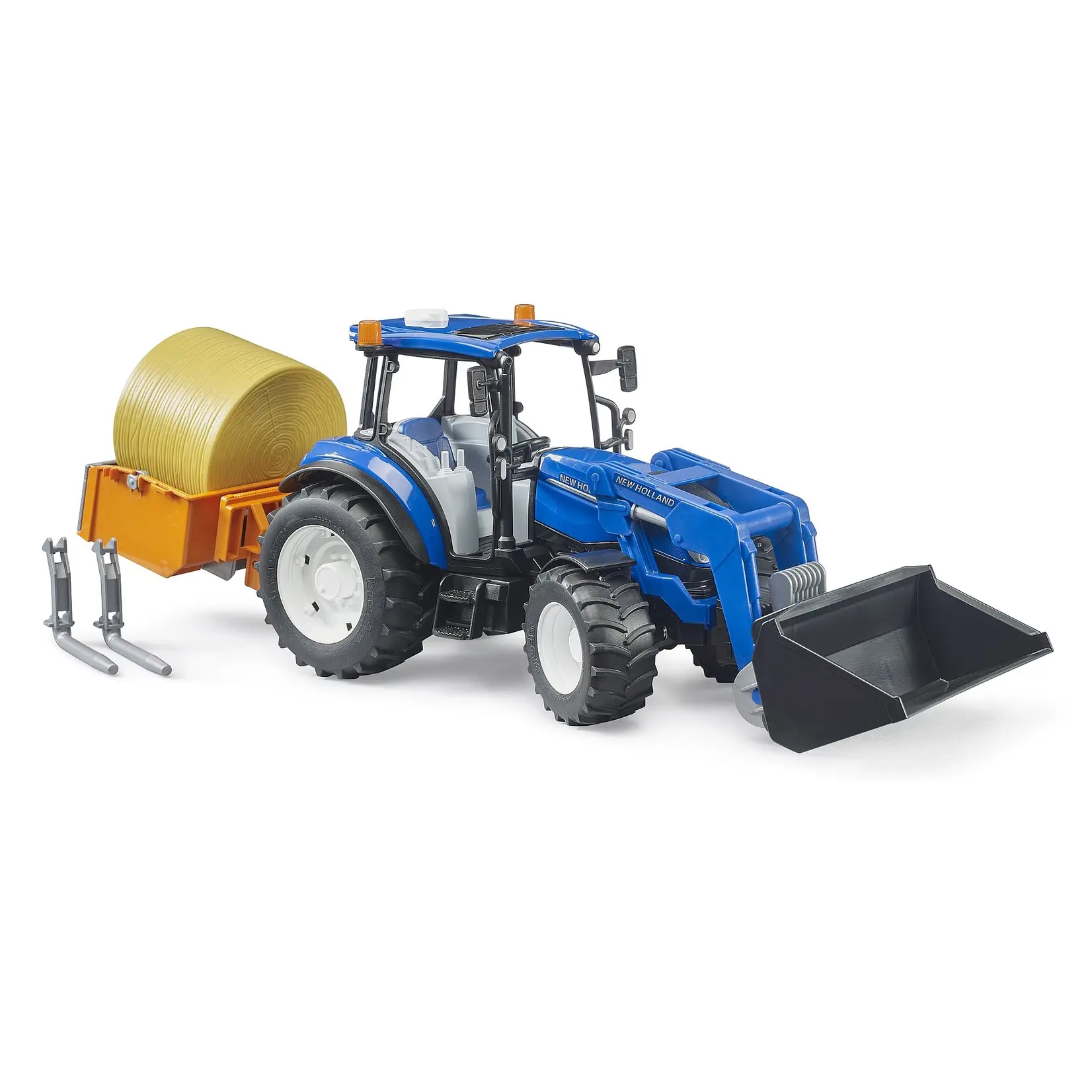 Bruder Tracteur Bruder New Holland T5.120 + Chargeur frontal, bennes – 1:16