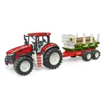 Bruder Remorque Bruder ROADMAX Tracteur avec à bois + 3 troncs d’arbres – 1:16