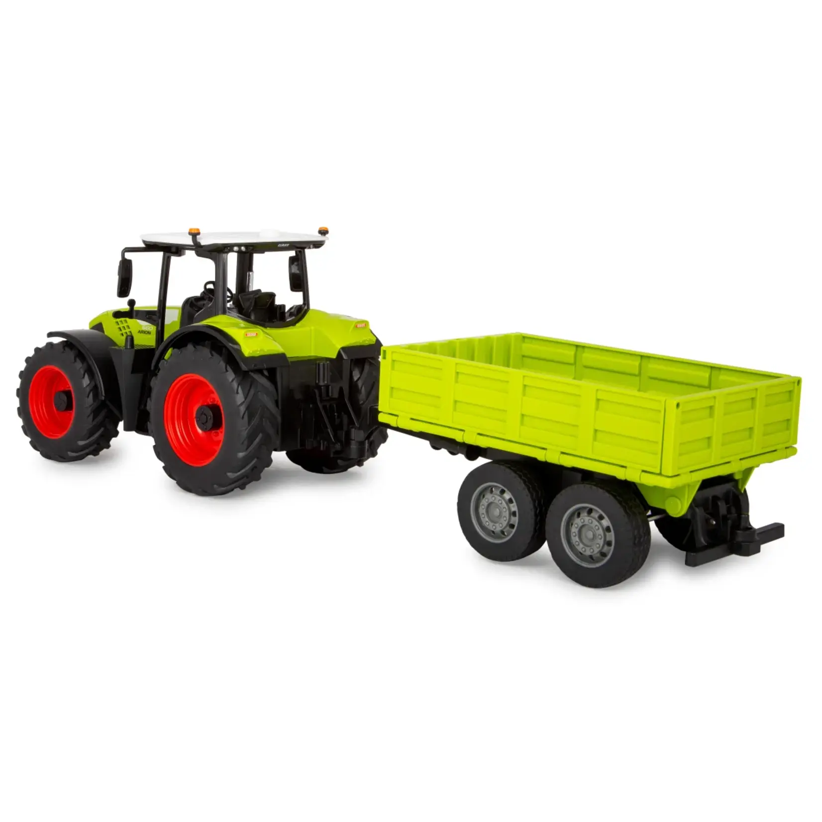 Jamara Tracteur Jamara racteur Claas Arion 660 + remorque basculante RC – 1:24, radiocommandé