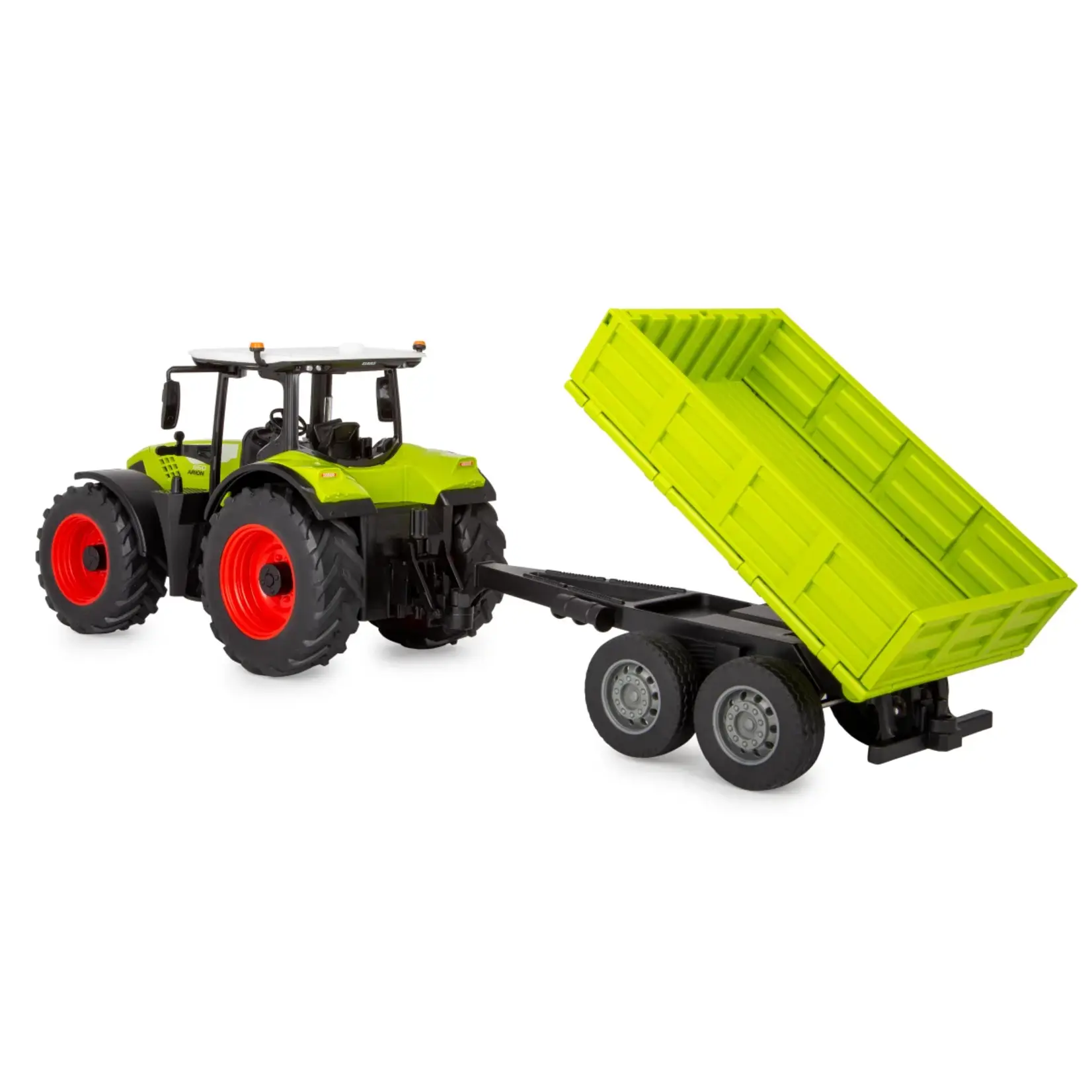 Jamara Tracteur Jamara racteur Claas Arion 660 + remorque basculante RC – 1:24, radiocommandé