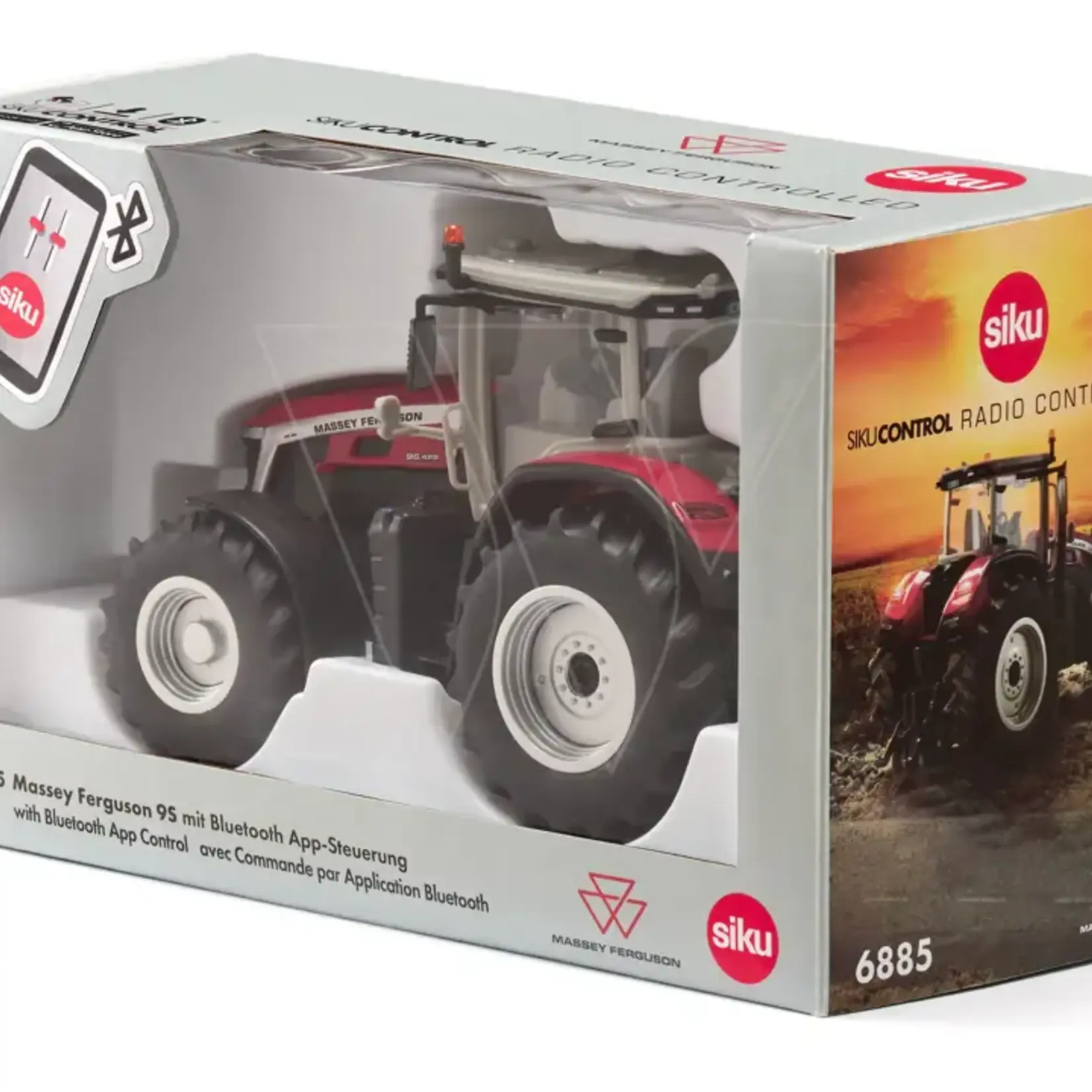 Tracteur Massey Ferguson 9S avec application Bluetooth App Control – 1:32, radiocommandé