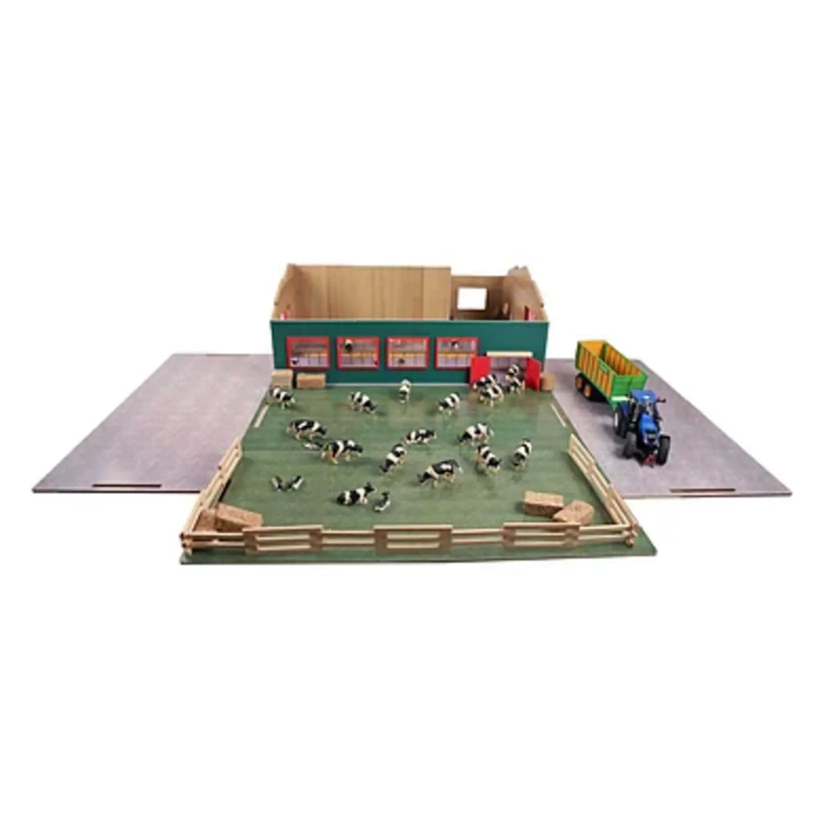 Kids Globe Écurie miniature Kids Globe rangement et pâturage – 1:32