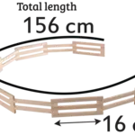 Kids Globe Accessoires de ferme Kids Globe Clôture en bois – 1:24