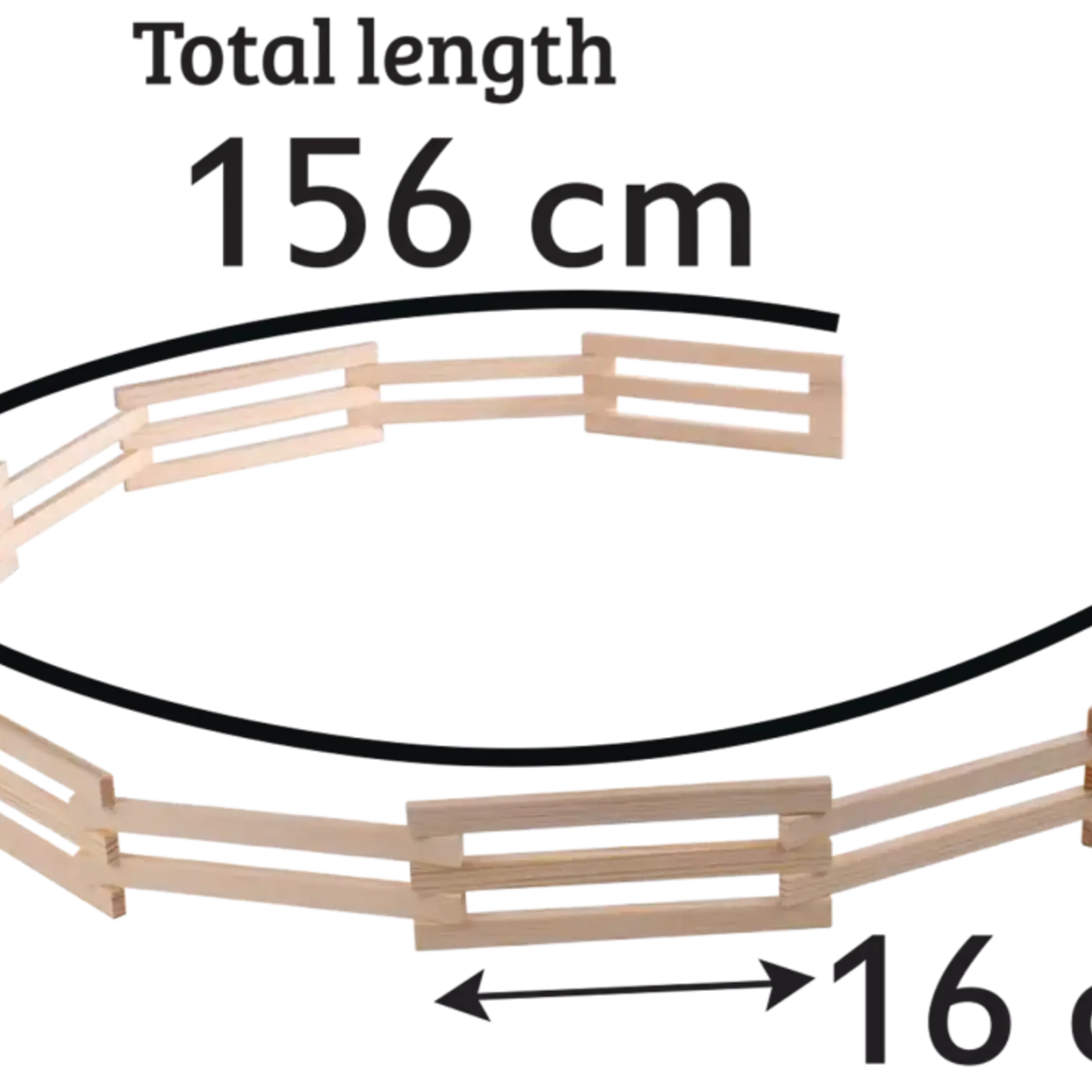 Kids Globe Accessoires de ferme Kids Globe Clôture en bois – 1:24