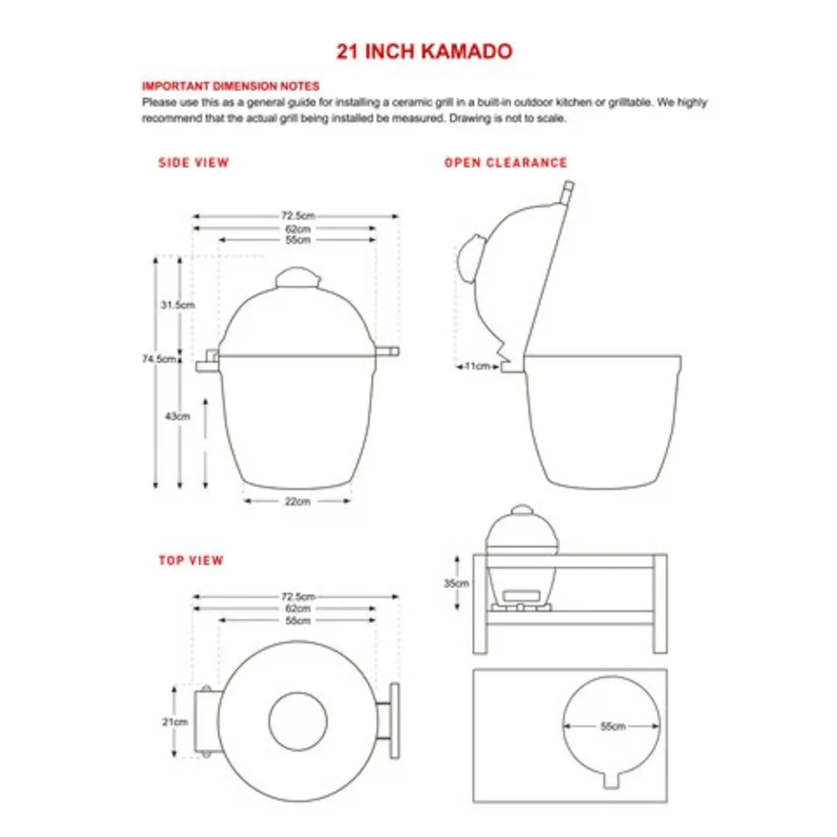 Keij Kamado Keij Kamado Large Legend Green  21 inch