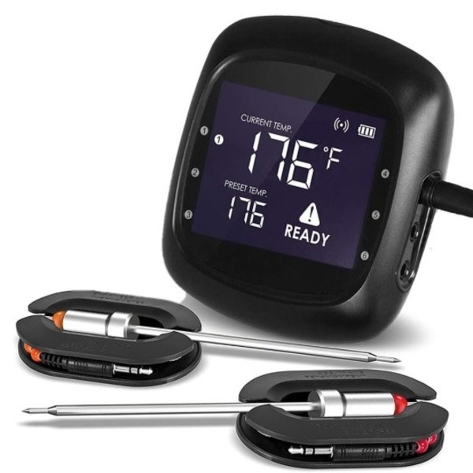 Keij Kamado Thermometer Bluetooth met 2 probes