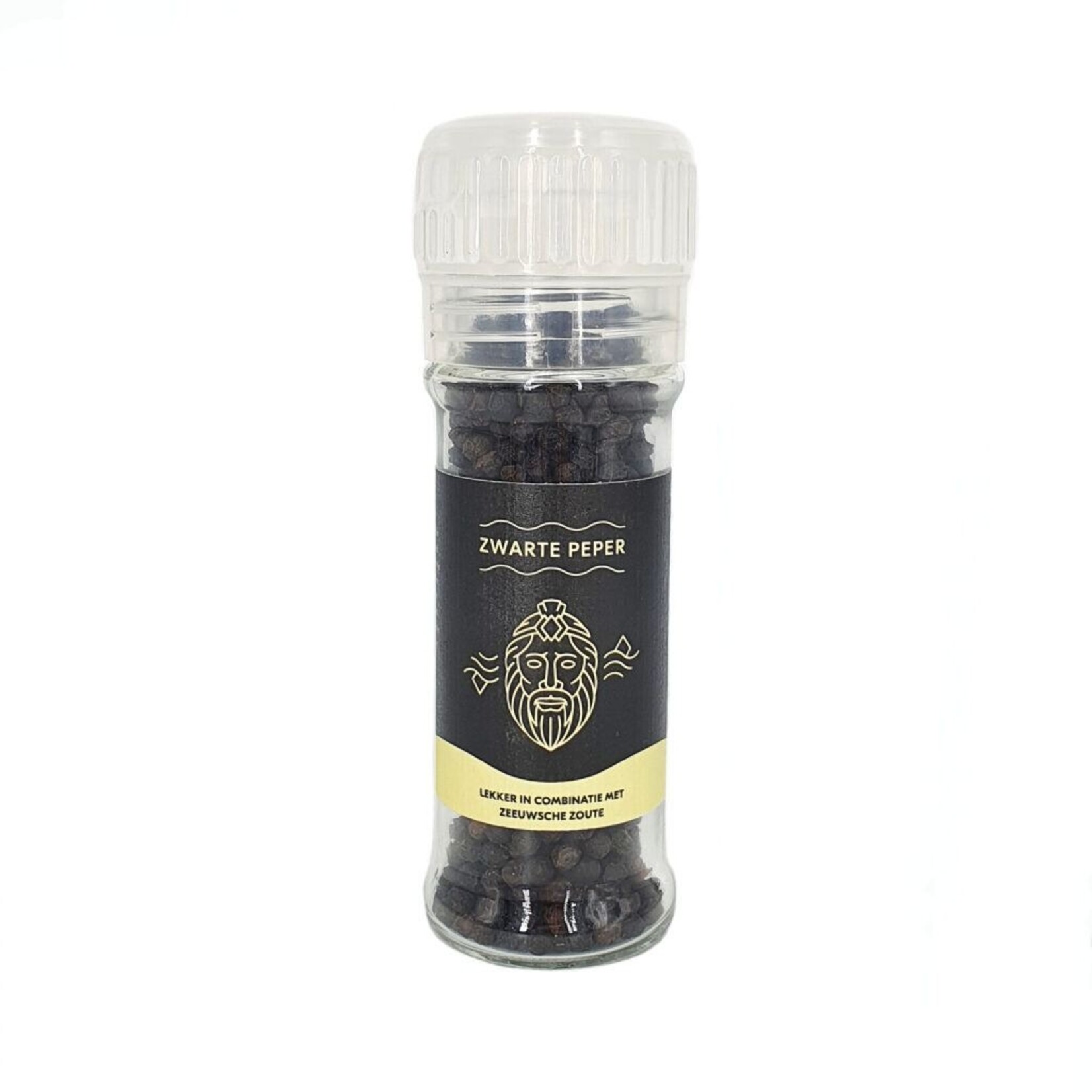 Zeeuwse Zoute zwarte pepermolen 45 gram