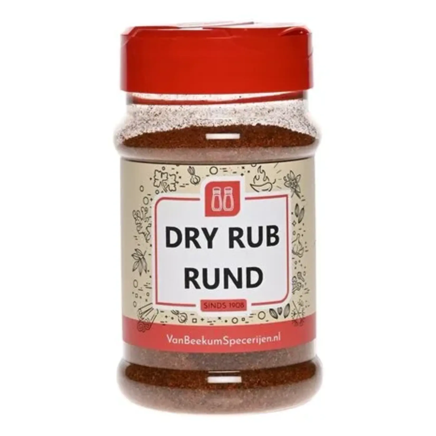van Beekum specerijen Dry Rub Rund 200 gram