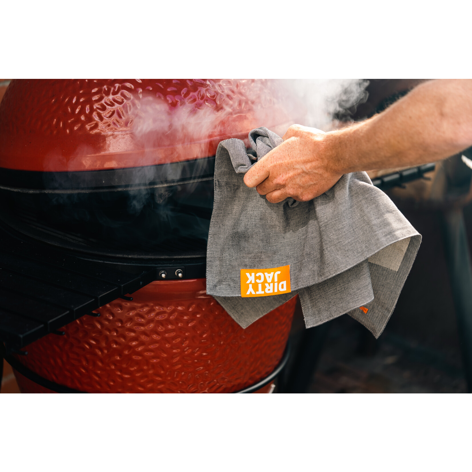 Dirty Jack Dirty Jack kookdoek Charcoal - Orange label