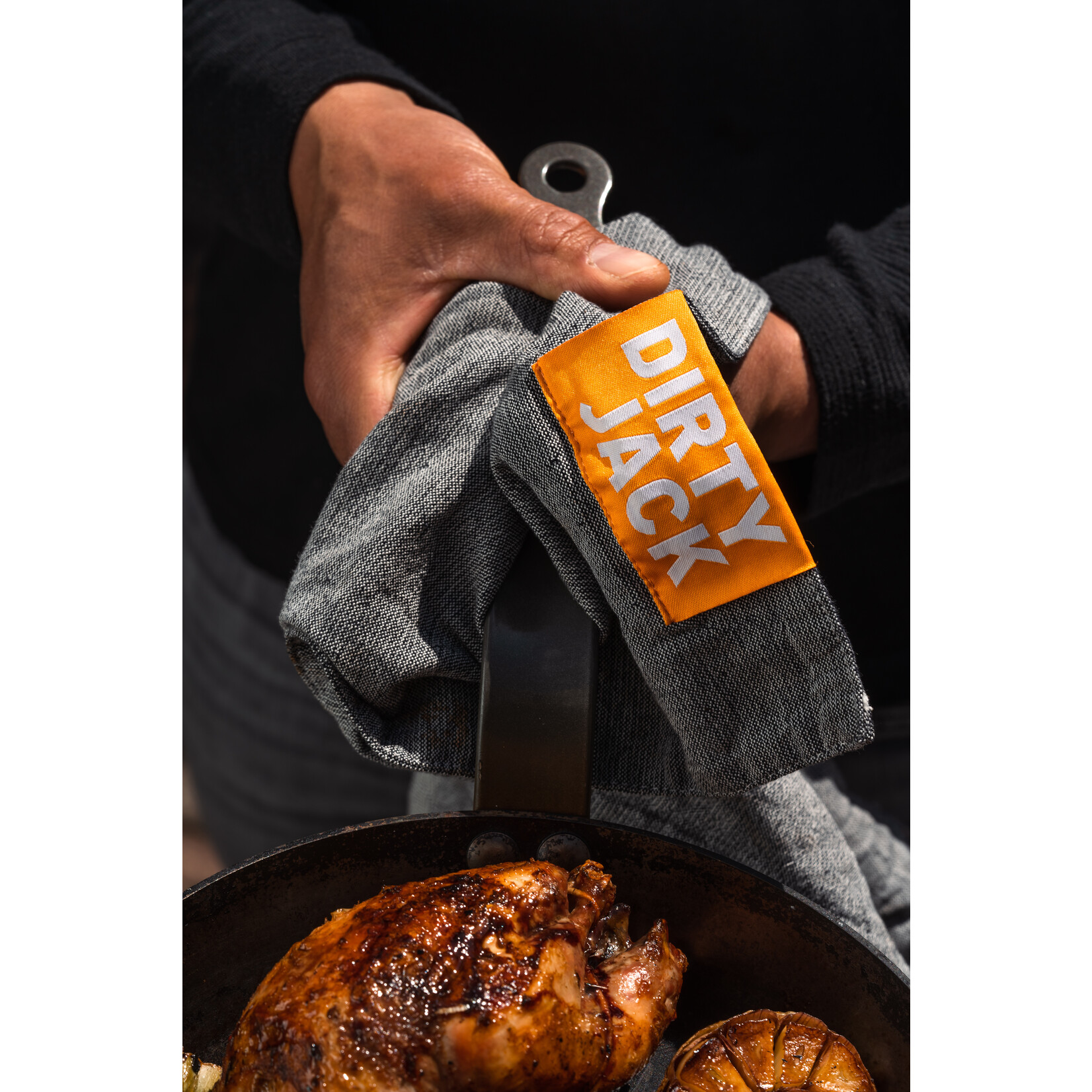 Dirty Jack Dirty Jack kookdoek Charcoal - Orange label