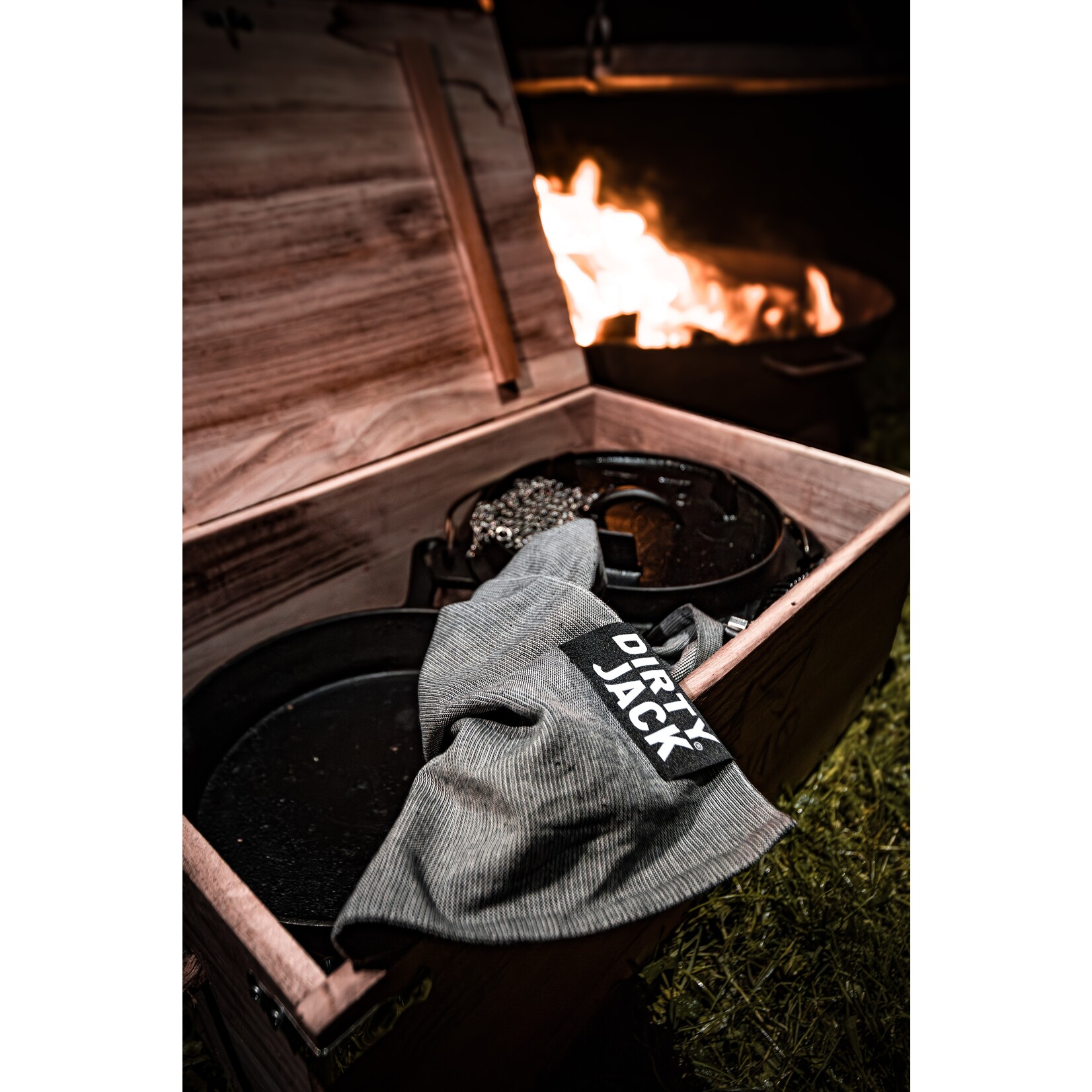 Dirty Jack Dirty Jack kookdoek Charcoal - Black label