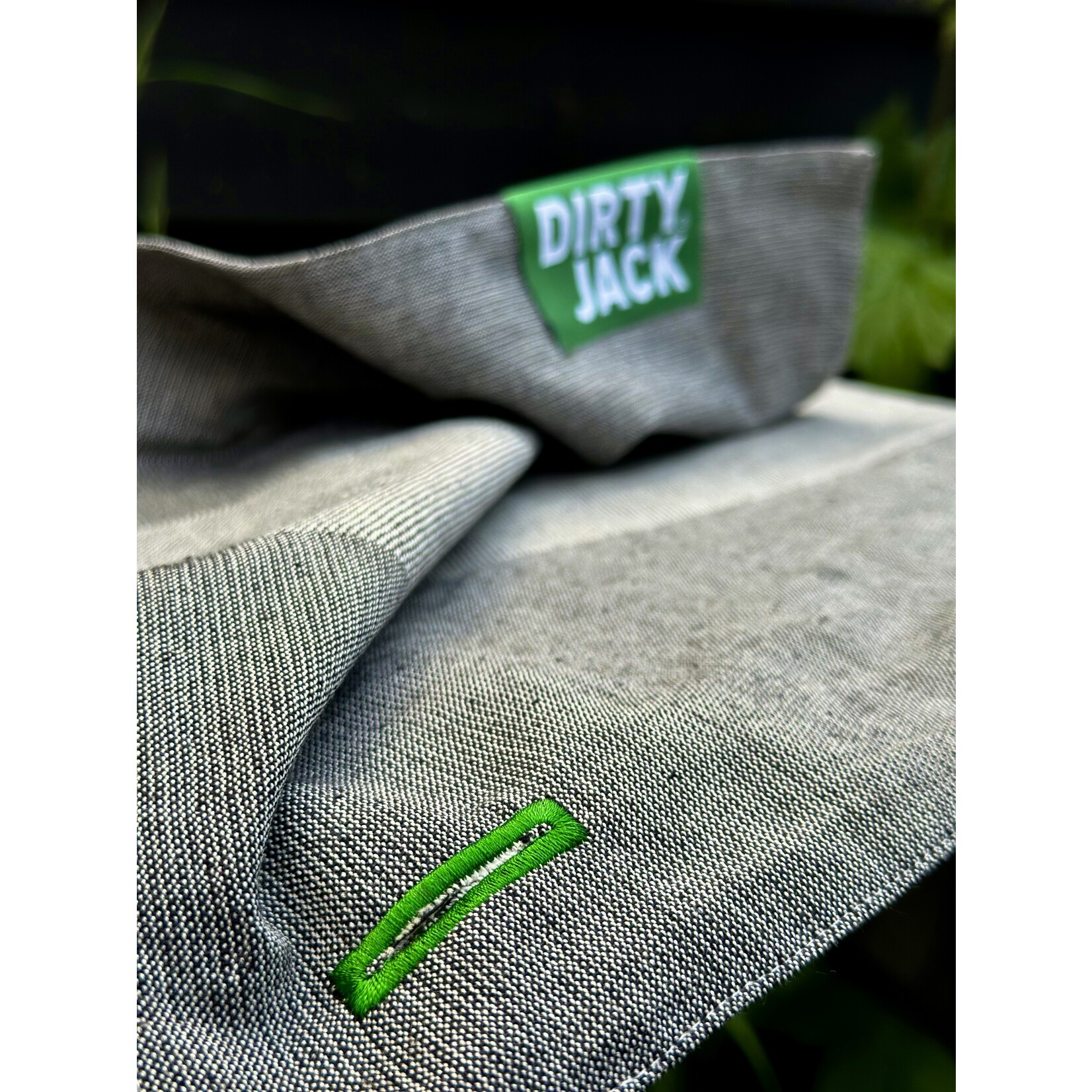 Dirty Jack Dirty Jack kookdoek Charcoal - Green label