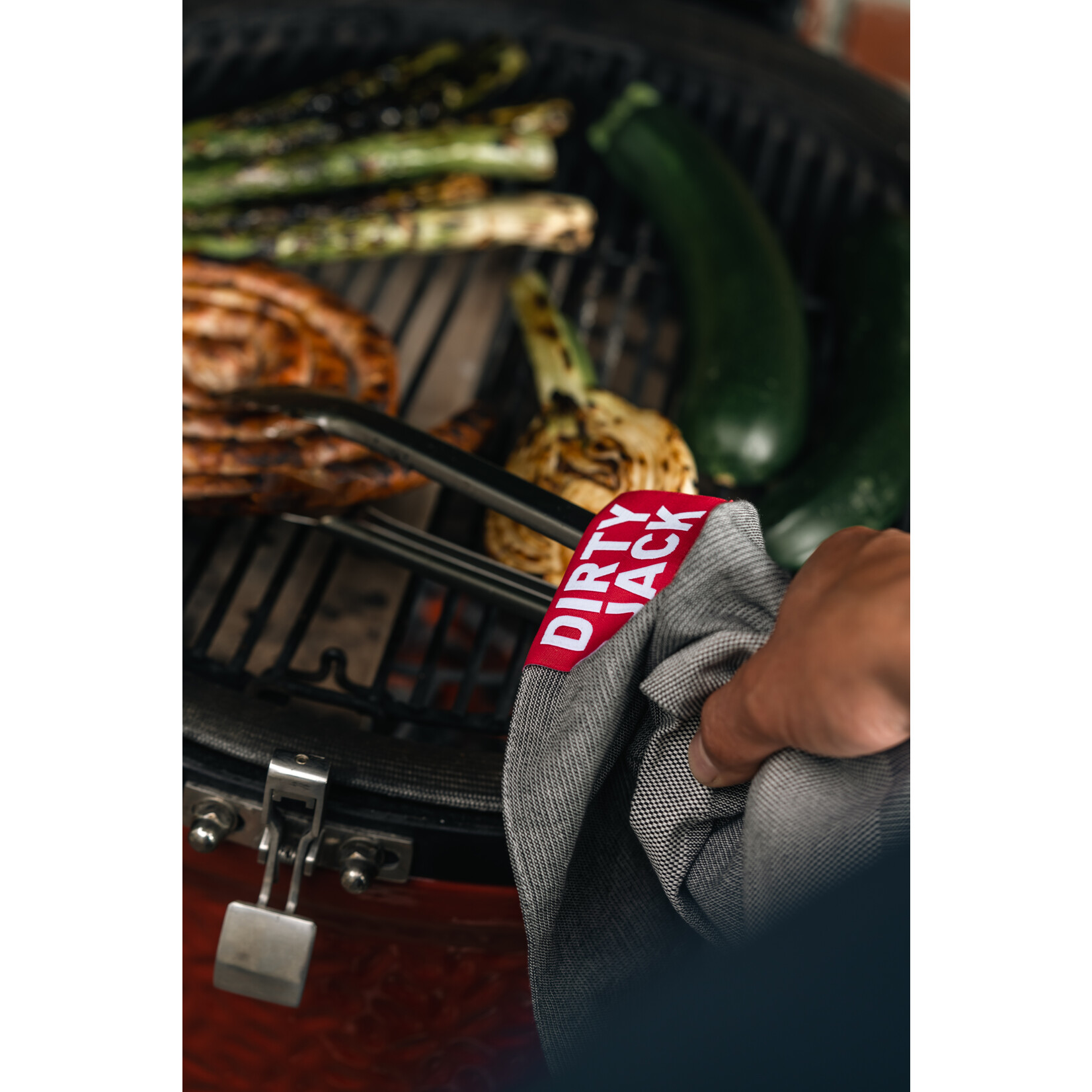 Dirty Jack Dirty Jack kookdoek Charcoal - Red label