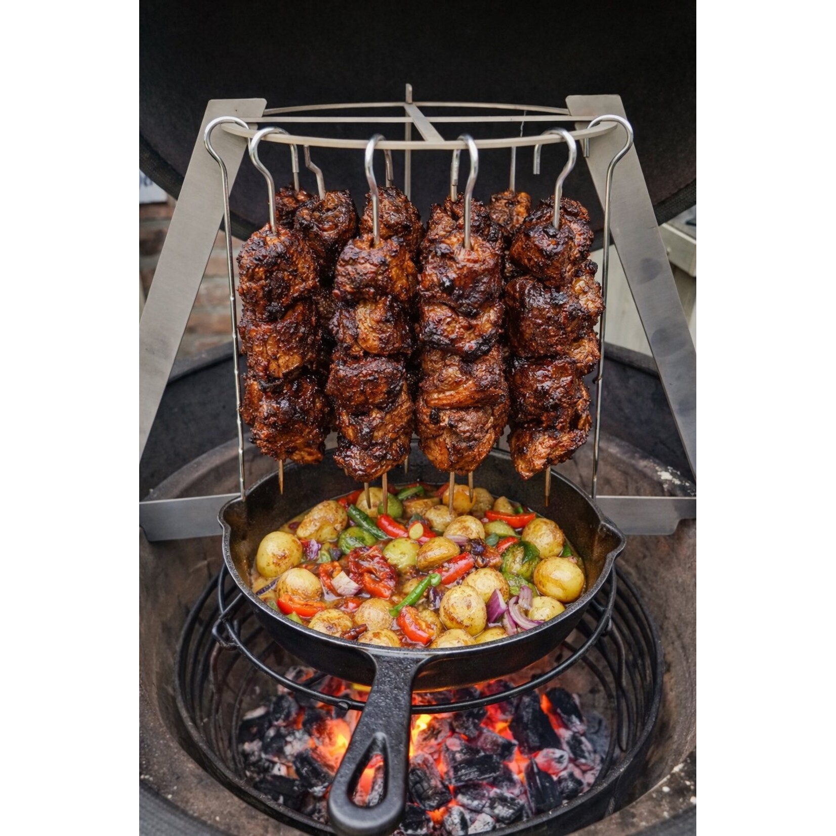 Kamado Spies en skillet rek S (compact)