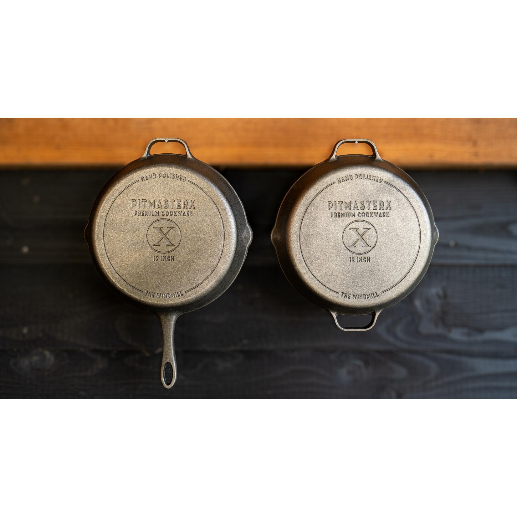 The Windmill PitmasterX Hand gepolijste skillet 25cm met steel