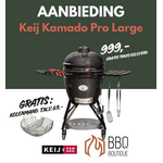 Keij Kamado Keij Kamado Pro Large Black 21 inch