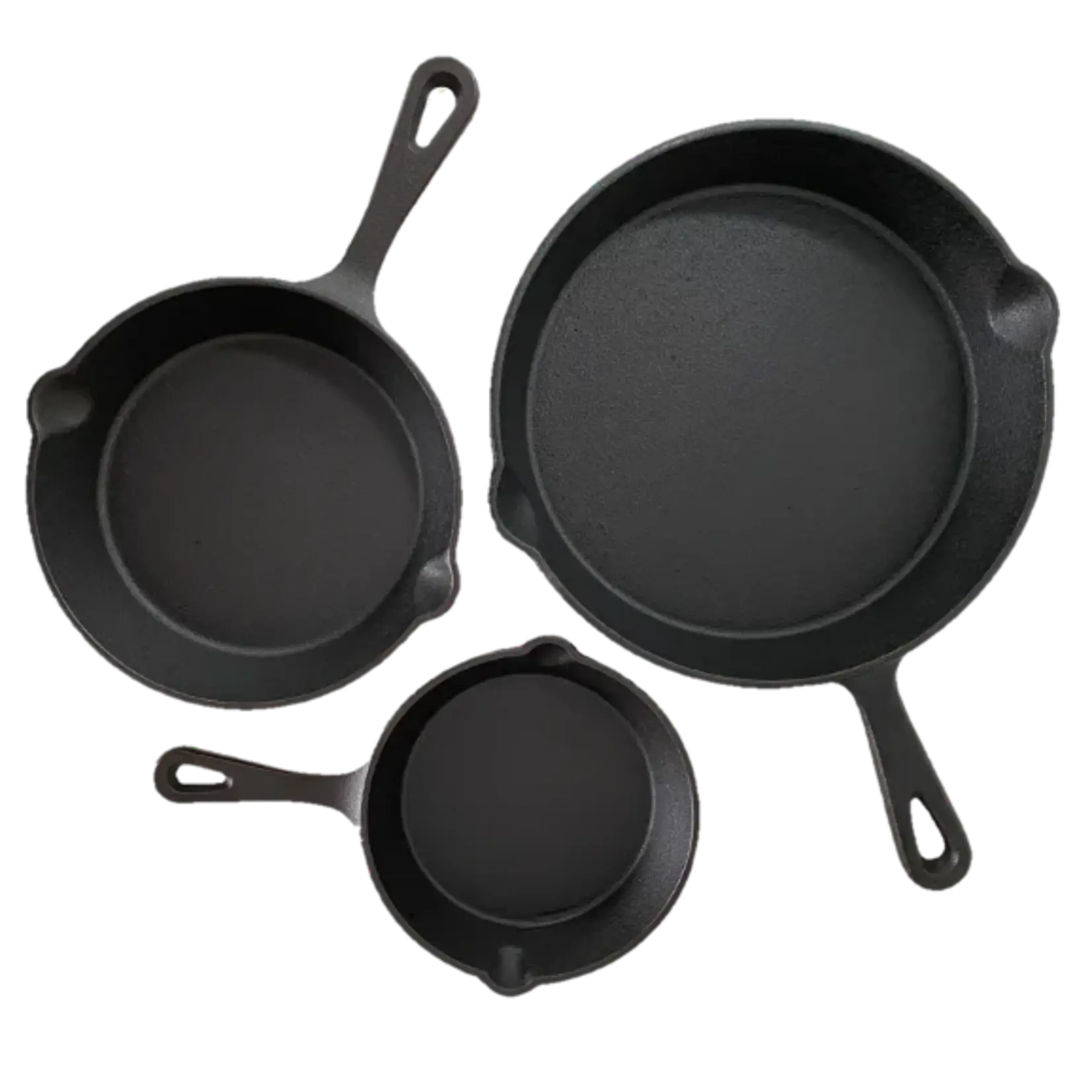 Keij Kamado Keij Skillet set 3 stuks (15, 20 &25cm) zwart geëmailleerd