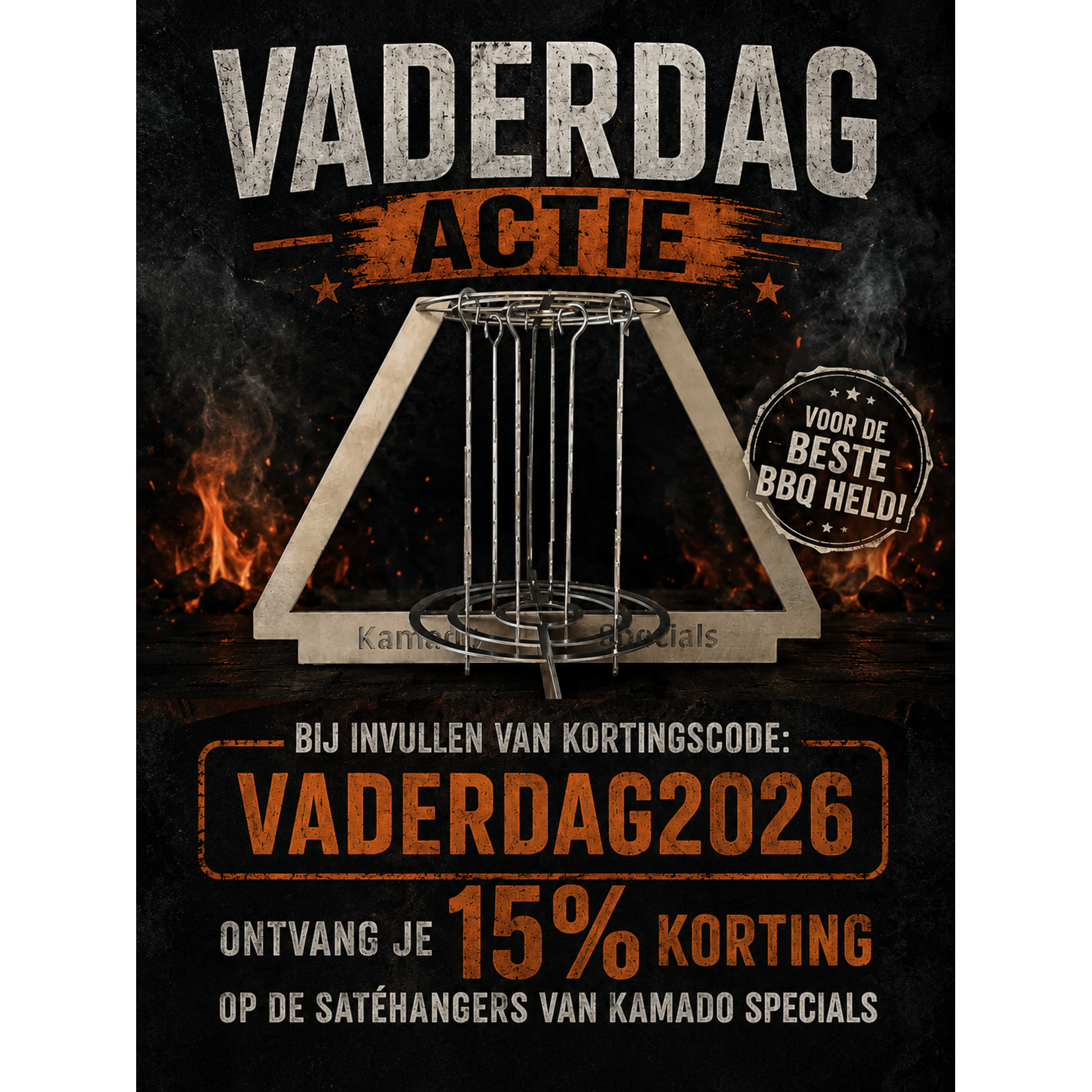 Kamado Spies en skillet rek Large