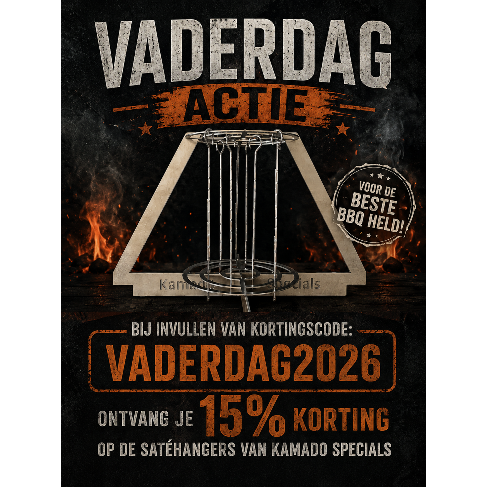 Kamado Spies en skillet rek S (compact)