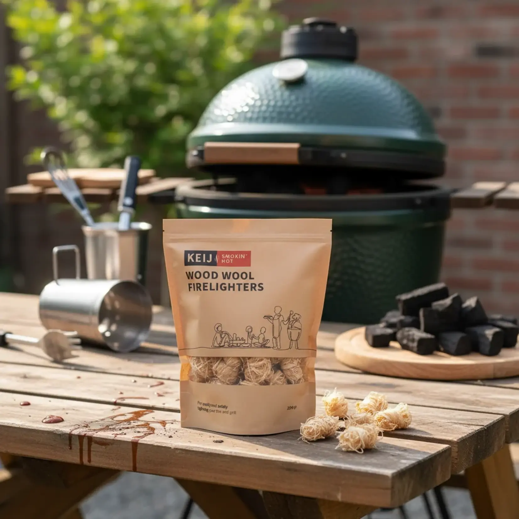 Keij Kamado Smokin' Flavours Aanmaakwokkels 1 KG