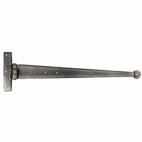 Smeedijzeren scharnier rond 458mm - Pewter