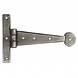 Good in Style Smeedijzeren scharnier rond 153mm - Pewter Good in Style Smeedijzeren scharnier rond 153mm - Pewter