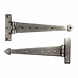 Good in Style Smeedijzeren scharnier punt 305mm - Pewter Good in Style Smeedijzeren scharnier punt 305mm - Pewter