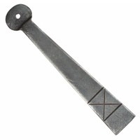 Smeedijzeren klinkstel "Rond" - Pewter