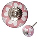 Good in Style Porseleinen meubelknop 40mm roze wit hartjes Good in Style Porseleinen meubelknop 40mm roze wit hartjes