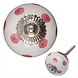 Good in Style Porseleinen meubelknop wit roze gestippeld - donker Good in Style Porseleinen meubelknop wit roze gestippeld - donker