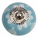 Good in Style Porseleinen meubelknop blauw wit hartjes Good in Style Porseleinen meubelknop blauw wit hartjes