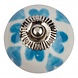 Good in Style Porseleinen meubelknop wit met blauwe hartjes Good in Style Porseleinen meubelknop wit met blauwe hartjes