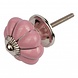 Good in Style Porseleinen meubelknop roze zilver bloem Good in Style Porseleinen meubelknop roze zilver bloem