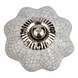 Good in Style Porseleinen meubelknop wit bloem gekrakeleerd Good in Style Porseleinen meubelknop wit bloem gekrakeleerd