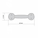 Good in Style Smeedijzeren handgreep rond 105mm Good in Style Smeedijzeren handgreep rond 105mm