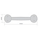 Good in Style Smeedijzeren handgreep rond 153mm Good in Style Smeedijzeren handgreep rond 153mm