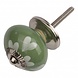 Good in Style Porseleinen meubelknop groen wit hartjes Good in Style Porseleinen meubelknop groen wit hartjes