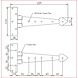 Good in Style Smeedijzeren scharnier punt 235mm - Pewter Good in Style Smeedijzeren scharnier punt 235mm - Pewter