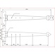 Good in Style Smeedijzeren scharnier punt 460mm - Pewter Good in Style Smeedijzeren scharnier punt 460mm - Pewter