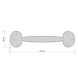 Good in Style Smeedijzeren handgreep rond 203mm Good in Style Smeedijzeren handgreep rond 203mm