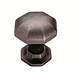 Fingertip Designs Gietijzeren kastdeurknop 32mm achthoek-pewter effect Fingertip Designs Gietijzeren kastdeurknop 32mm achthoek-pewter effect