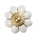 Good in Style Porseleinen meubelknop wit goud bloem Good in Style Porseleinen meubelknop wit goud bloem