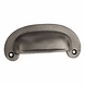 Fingertip Designs Komgreep pewter ovaal 85mm Fingertip Designs Komgreep pewter ovaal 85mm